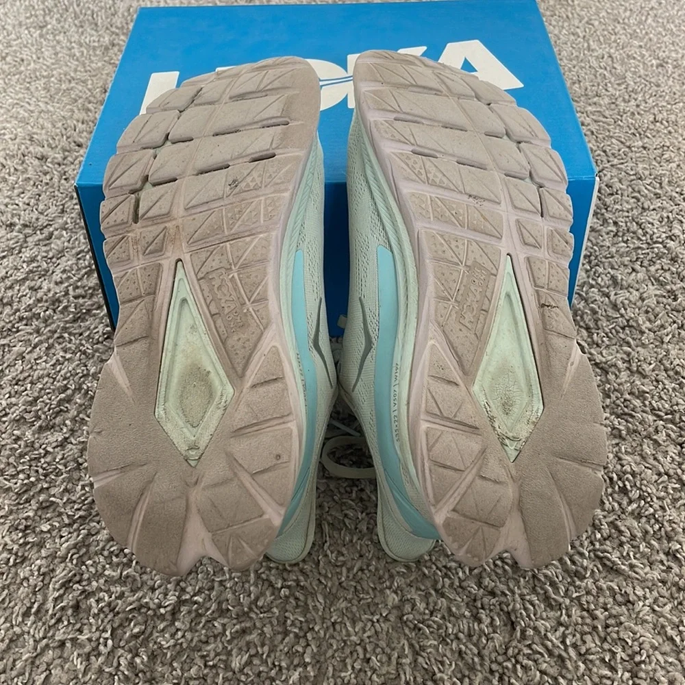HOKA ONE ONE Mach 4 Tennis Shoes, Blue Glass/Coastal Shade (𝐬𝐞𝐞 𝐩𝐡𝐨𝐭𝐨𝐬)